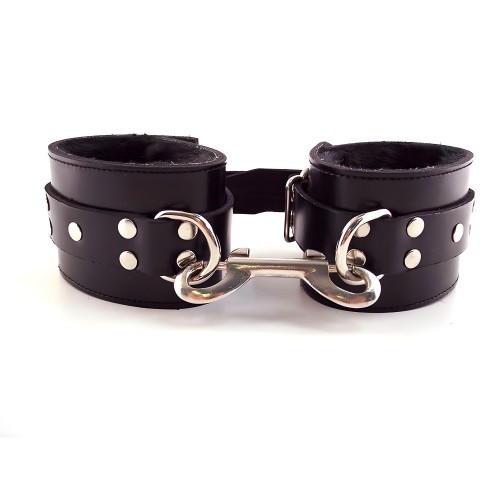 Rouge Garments Black Fur Wrist Cuffs - 14 Inches