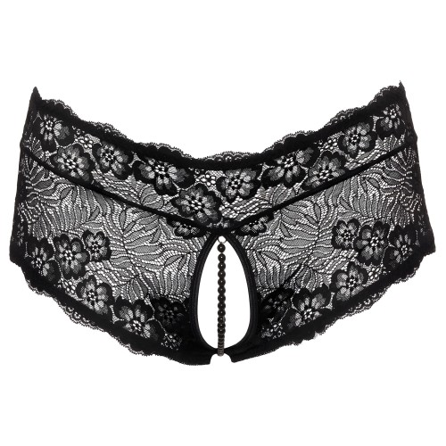 Panties Cottelli Curves con Cadena de Perlas - Negro