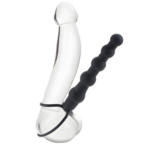 Penetrador Doble Beaded Love Rider - Negro