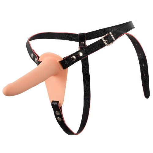 Soft Touch Silicone Rechargeable Vibrating Strap On