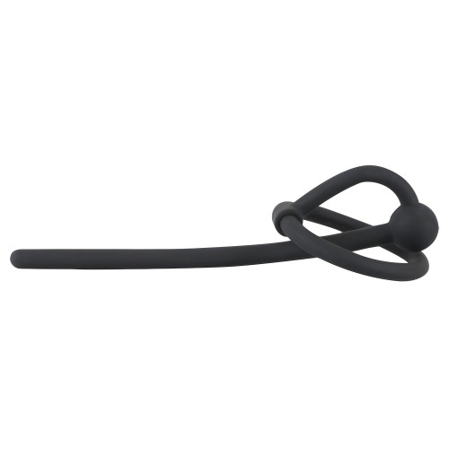 Penisplug Negro Para Juego de Orina Con Anillo de Glande You2Toys