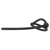 Penisplug Negro Para Juego de Orina Con Anillo de Glande You2Toys