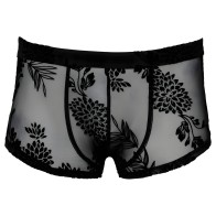 Pantalones Transparentes de Encaje Floral Noir Grande