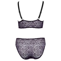 Cottelli Curves Delicate Lace Bralette And Briefs XXXL