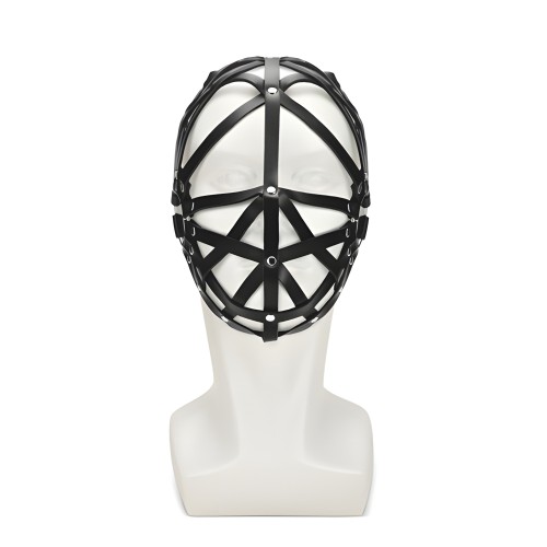 Me You Us Black Web Hood Mask