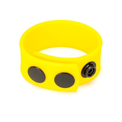 Me You Us Cock Strap Yellow Silicone