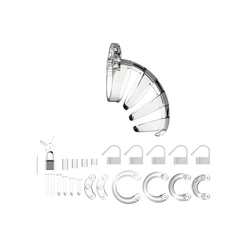 Man Cage 02 Male Chastity Cage - Clear