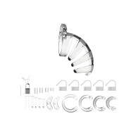 Man Cage 02 Male Chastity Cage - Clear
