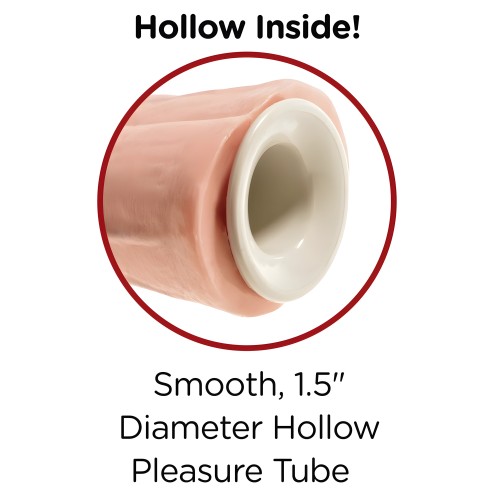 King Cock 11 Pulgadas Dos Pene Un Agujero Strap-On Hueco