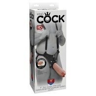 King Cock 11 Pulgadas Dos Pene Un Agujero Strap-On Hueco