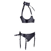 Cottelli Bondage Open Bra And Briefs