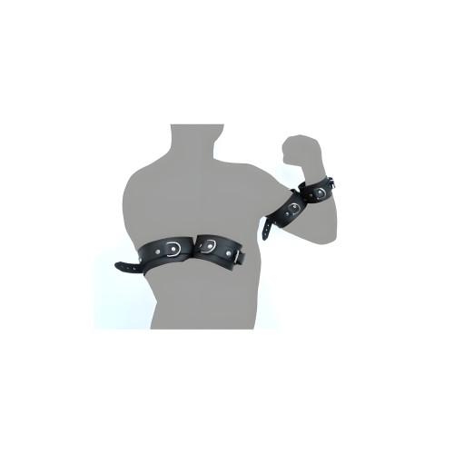 The Red Leather Shackles - Arm to Forearm