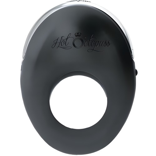 Hot Octopuss Atom Rechargeable Vibrating Cock Ring - Black