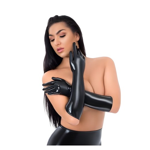 Me You Us Latex Full Length Glove - Small - Black