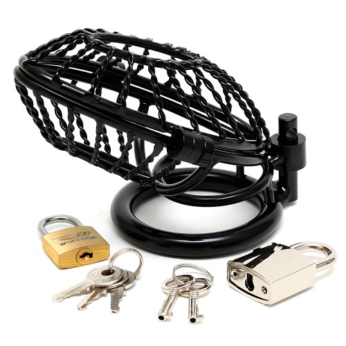 Metal Male Chastity Device with Padlocks