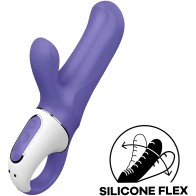 Satisfyer Vibes Magic Bunny Rechargeable G-Spot Vibrator - Purple - 7 Inches
