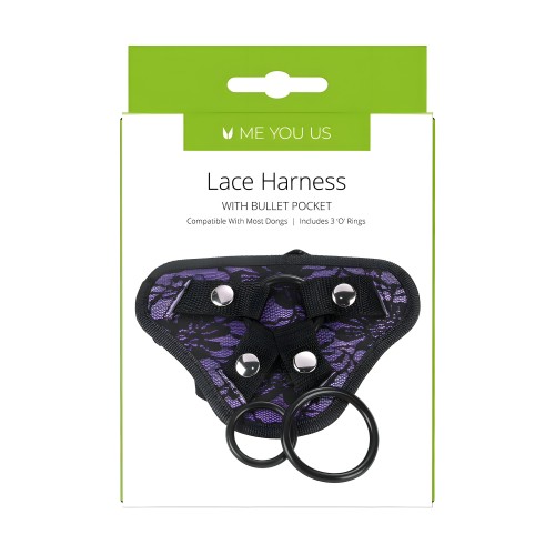 Lace Harness With Bullet Pocket by Me You Us