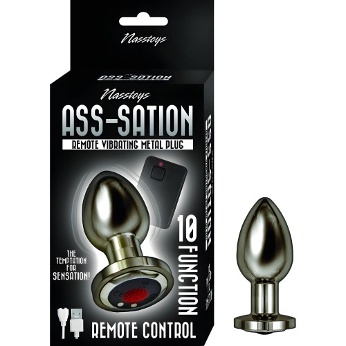 Plug Anal Vibrante Remoto Ass Sation - Negro