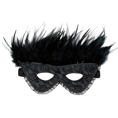 Satin Look Feather Mask by Rimba