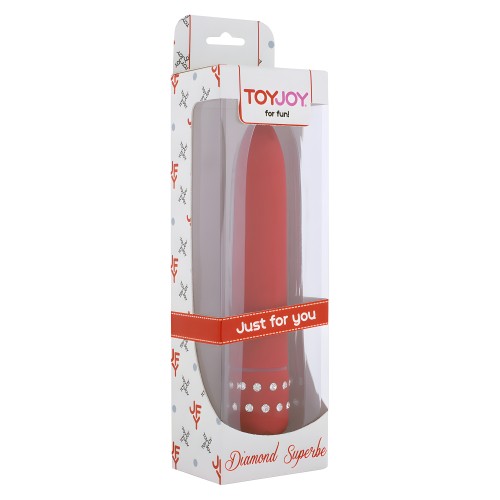 ToyJoy Diamond Red Superbe Mini Vibrator - 6 Inches