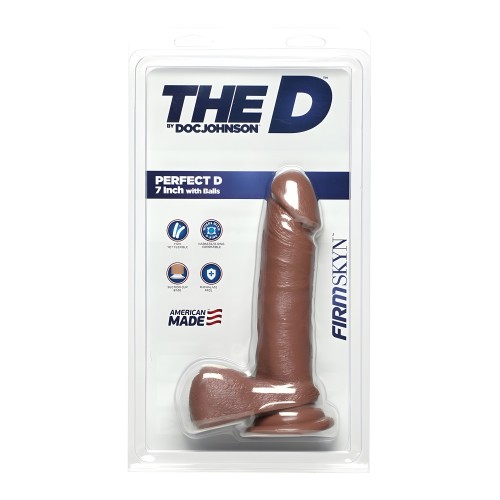The D Perfect D FIRMSKYN Dildo - 7 Pulgadas - Caramelo
