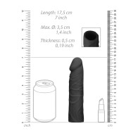 Funda de pene RealRock 7 pulgadas negra