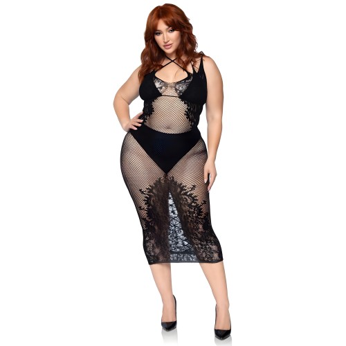 Leg Avenue Dual Strap Halter Dress Plus Size