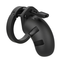 Shots Toys Man Cage 20 Male 3.5 Inch Black Silicone Chastity Cage