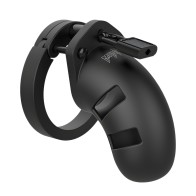 Shots Toys Man Cage 20 Male 3.5 Inch Black Silicone Chastity Cage