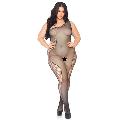 Body de Red Crystalized Talla Plus Size