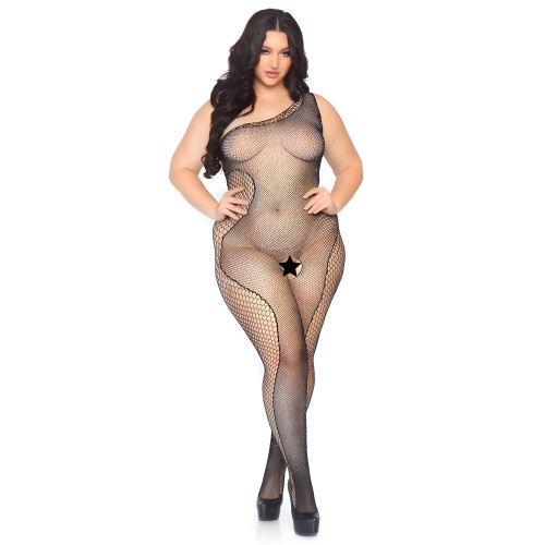 Leg Avenue Crystalized Bodystocking Plus Size