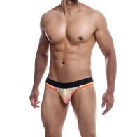 Male Basics Aero Jock Orange Small