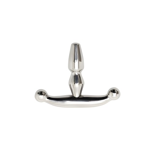 Rimba Bondage Play Small Urethral Plug - Silver - 2 Inches