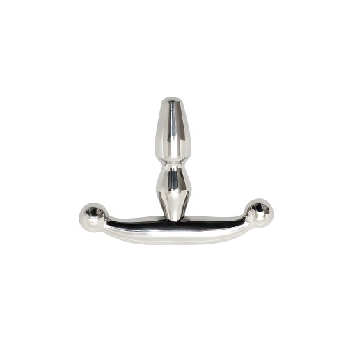 Rimba Bondage Play Small Urethral Plug - Silver - 2 Inches