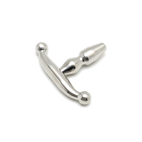Rimba Bondage Play Small Urethral Plug - Silver - 2 Inches