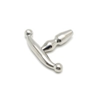 Rimba Bondage Play Small Urethral Plug - Silver - 2 Inches