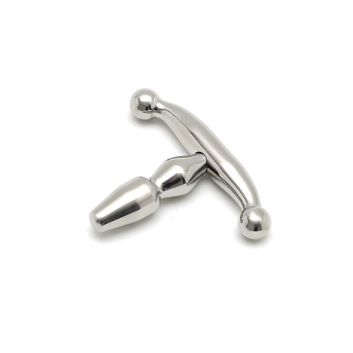 Rimba Bondage Play Small Urethral Plug - Silver - 2 Inches