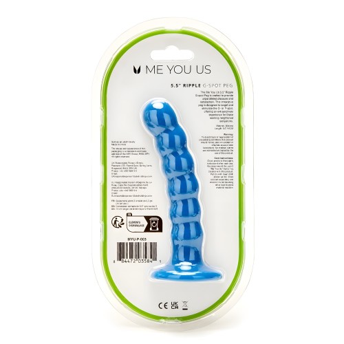 Dildo Peg G Spot Ripple 5.5 Pulgadas Me You Us