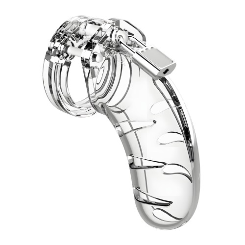 Cárcel de Castidad Masculina Man Cage 03 4.5 Pulgadas Transparente