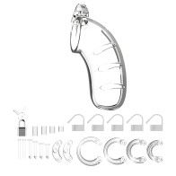 Cárcel de Castidad Masculina Man Cage 03 4.5 Pulgadas Transparente