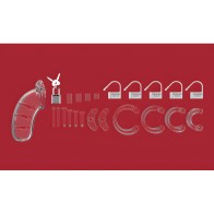 Cárcel de Castidad Masculina Man Cage 03 4.5 Pulgadas Transparente