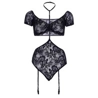 Leg Avenue Lace Bandeau and Teddy Set M/L