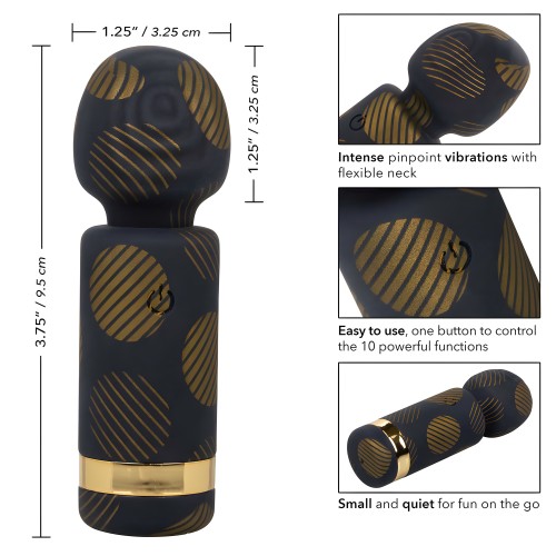 Naughty Bits Lit Clit Teenie Weenie Wand - Black