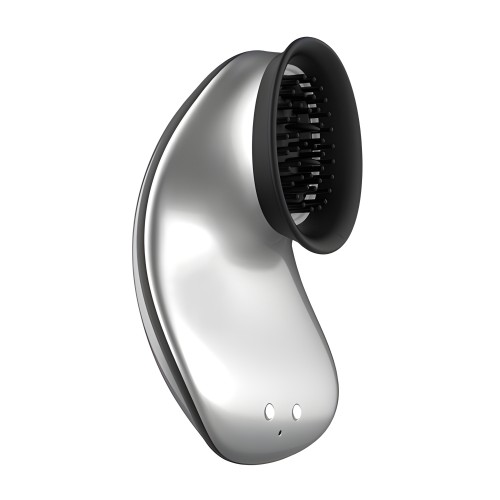 Twitch Silver Hands Free Suction And Vibration Toy