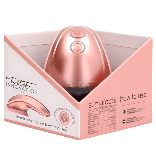 Twitch Rose Gold Suction Toy - Hands-Free Pleasure