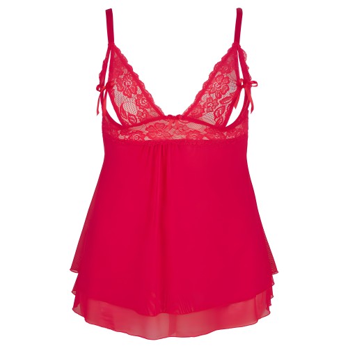 Cottelli Plus Size Babydoll - Red