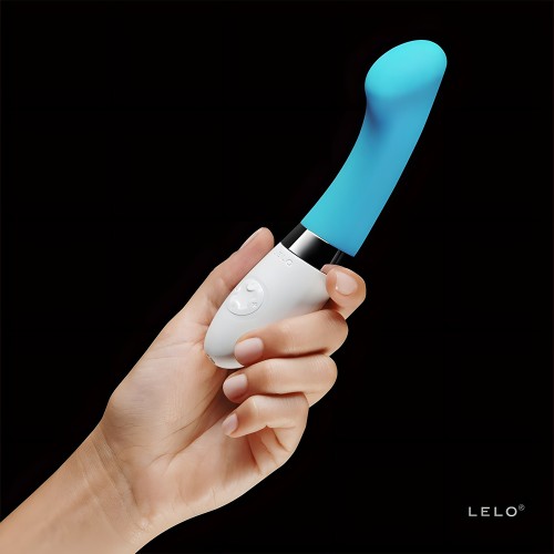 Lelo Gigi 2 G Spot Vibrator - Turquoise Blue - 6 Inches