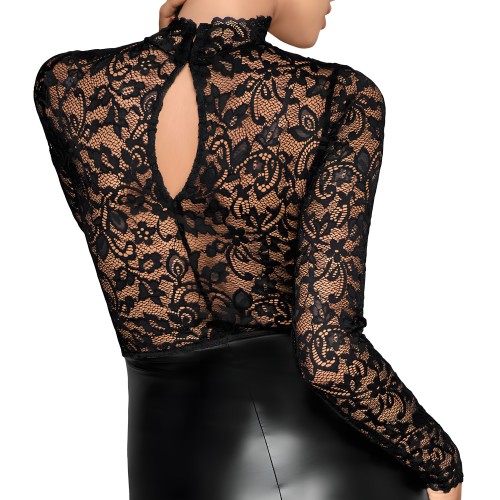 Vestido Lápiz Negro de Encaje Grande