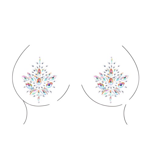 Dazzling Nipple Bling Sticker - Glamorous Touch
