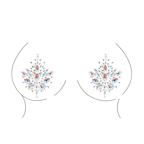 Dazzling Nipple Bling Sticker - Glamorous Touch